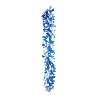 Foliengirlande PVC-Folie mit Stahlkabel, wetterfest Abmessung: Ø 40cm, 200cm Farbe: blau/weiß