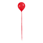 Balloon with hanger  - Material: plastic - Color: red -...