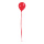 Balloon with hanger  - Material: plastic - Color: red - Size: Ø 15cm X 20cm mit Bänder: 84cm