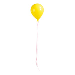 Balloon with hanger plastic Ø 15cm, 20cm, with ribbons:...