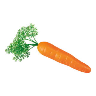 Carrot with greenery  - Material: plastic - Color: orange - Size:  X 30cm