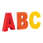Letters ABC  - Material: styrofoam - Color: multicoloured...