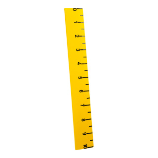 Ruler styrodur water-repellent     Size: 120x17cm    Color: yellow/black