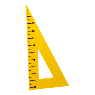 Triangular ruler  - Material: styrodur water-repellent - Color: yellow/black - Size: 60x30cm