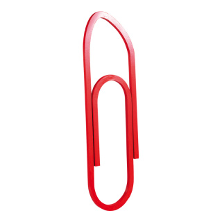 Büroklammer Styropor     Groesse: 90x25cm - Farbe: rot #   Info: SCHWER ENTFLAMMBAR