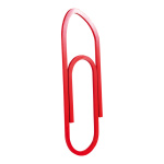 Büroklammer Styropor     Groesse: 90x25cm - Farbe: rot #
