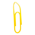 Büroklammer Styropor     Groesse: 90x25cm - Farbe: gelb #