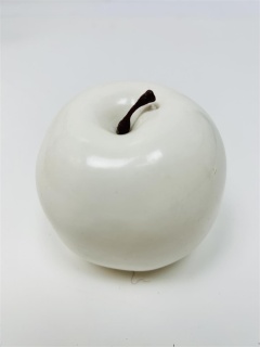 Apfel, Ø 9 cm, weiß