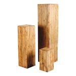 Pedestals, 3pcs./set, nested, wood, Size:;19x19x40cm,...