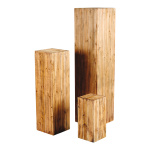 Pedestals 3pcs./set, nested, wood     Size: 19x19x40cm,...