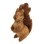 Squirrel,  polystyrene, straw, Size:;20x9cm, Color:brown