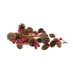 Autumn decoration  - Material: cones+berries PVC box -...