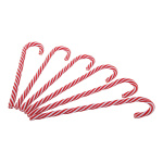 Candy stick 6-fold - Material: plastic - Color: red/white - Size:  X 30cm