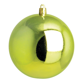Weihnachtskugel, hellgrün glänzend  Abmessung: Ø 10cm
