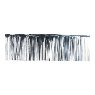 Rideau frange  film métallique Color: argent Size: 50x500cm