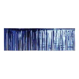 Rideau frange  film métallique Color: bleu Size: 50x500cm