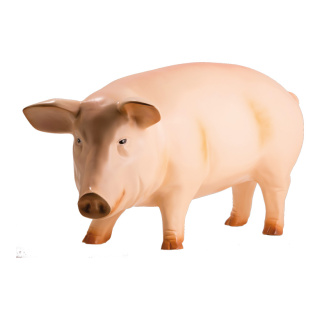 Schwein Kunstharz     Groesse: 90x40cm - Farbe: beige #