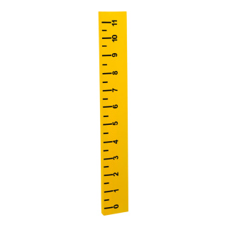 Lineal Styrodur-wasserabweisend     Groesse: 60x8cm - Farbe: gelb/schwarz #   Info: SCHWER ENTFLAMMBAR