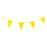 Wimpelkette, 15-fach, Größe:  Farbe: gelb   #