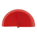 Éventail  papier bois Color: rouge Size: 40x23cm