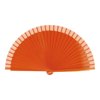 Éventail  papier bois Color: orange Size: 40x23cm