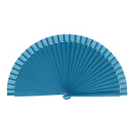 Fan  - Material: paper wood - Color: blue - Size: 40x23cm