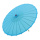 Umbrella  - Material: synthetic wood - Color: blue - Size: Ø 80cm