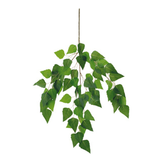 Birkenblattzweig mit 63 Blättern, Kunstseide     Groesse: 70x45cm - Farbe: grün