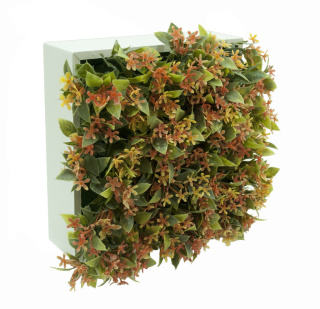 Blumenbox FLOR SILV.NARANJA für Innen und Außen, 20x20x12cm.