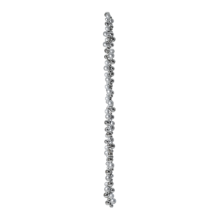 Ball chain  - Material: matt and shiny with 2 hooks plastic - Color: silver - Size: Ø 3/4/5/6cm X 180cm