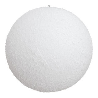Schneekugel mit Hänger, beflockt Abmessung: Ø 20cm Farbe: weiß