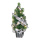 Christmas tree decorated with 20 LEDs warm/white - Material: Plug: 25A 250V - Color: silver/green - Size:  X Ø 45cm