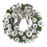 Fir wreath  - Material: decorated plastic - Color:...