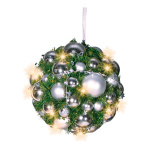 Christmas ball cluster decorated with 50 LEDs warm/white...