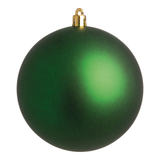 Boule de Noël mat vert 10pcs./blister mat plastique Color: mat vert Size: Ø 4cm