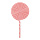Lutscher mit Nylonhänger, Kunststoff     Groesse:40,5cm    Farbe:rot/weiß