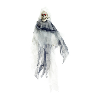 Squelette bras en mouvement avec sons les yeux clignotent Color: blanc/gris Size: 45x50cm