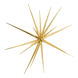 Sputnik star  - Material: for assembling plastic shiny - Color: gold - Size: Ø 38cm