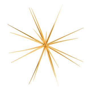 Sputnik star  - Material: for assembling plastic shiny - Color: gold - Size: Ø 55cm