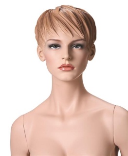 Mannequin Adriana skulpturierte Haare mit Make-up