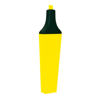 Textmarker Styropor Größe:120x32cm Farbe: gelb/schwarz Spedition   #