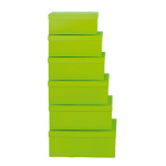 Boxes 6pcs./set assemblable carton rectangulaire Color:...
