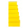 Boxen, 6 Stk./Satz, Größe: 35x24x14,2, 37,5x26x15,7, Farbe: gelb