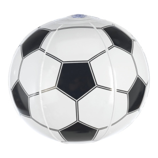Ballon de football gonflable, plastique     Taille: Ø 20cm    Color: noir/blanc