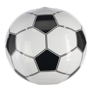 Fußball aufblasbar, Plastik Größe:Ø 40cm Farbe: schwarz/weiß