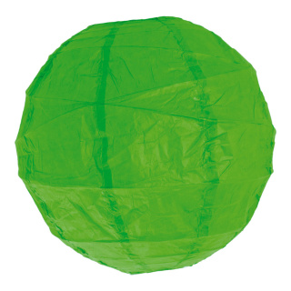 Lampion unregelmäßig geripptes Papier Größe:Ø 30cm Farbe: grün