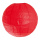 Lampion  papier vergé irrégulié Color: rouge Size: Ø 60cm