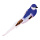 Oiseau avec clip styrofoam avec plumes     Taille: 40x7x7cm    Color: violet