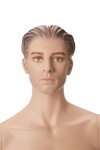 Mannequin Nik skulpturierte Haare mit Make-up