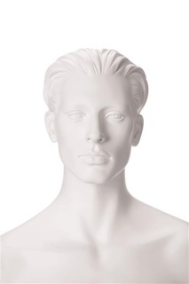 Mannequin Nik skulpturierte Haare ohne Make-up